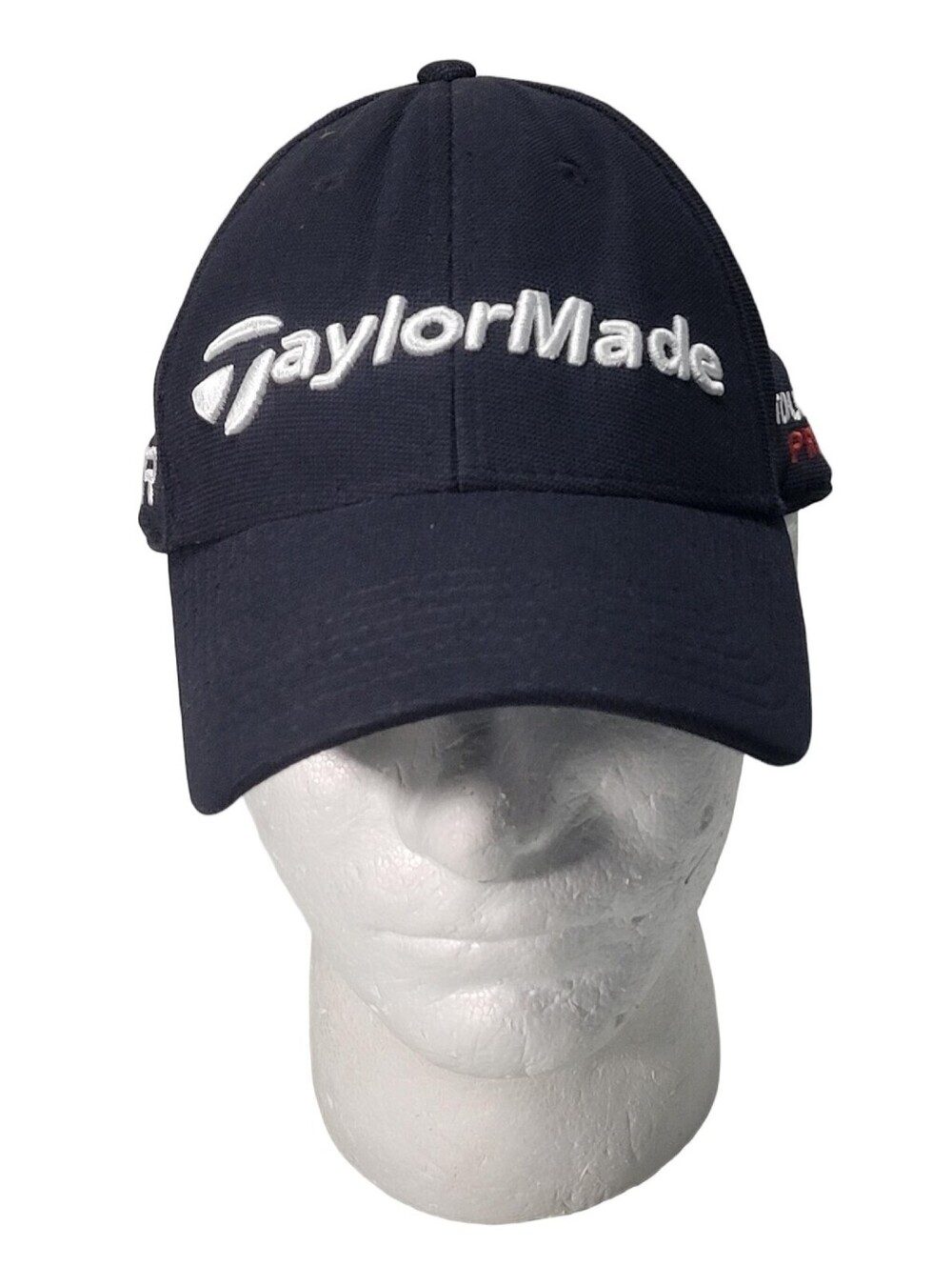 Taylormade Golf Black Tour Preferred Strapback Baseball Hat Cap